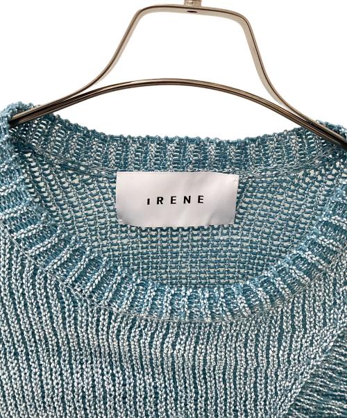 IRENE（アイレネ）IRENE (アイレネ) 薄手ニット スカイブルー サイズ:36の古着・服飾アイテム