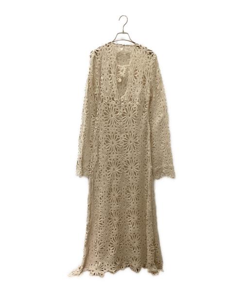 Ameri（アメリ）Ameri (アメリ) 長袖ワンピース ベージュ サイズ:M 未使用品の古着・服飾アイテム