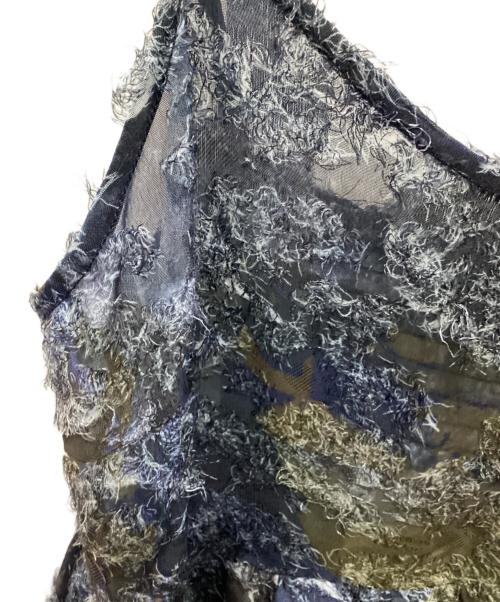 Ameri（アメリ）Ameri (アメリ) MEDI RACHEL FLUFFY ART CAMISOLE ネイビー サイズ:Ｍの古着・服飾アイテム