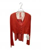 Ameriアメリ）の古着「アンサンブルカーディガン」｜ピンク