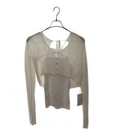 Ameri（アメリ）の古着「アンサンブルカーディガン」｜ホワイト