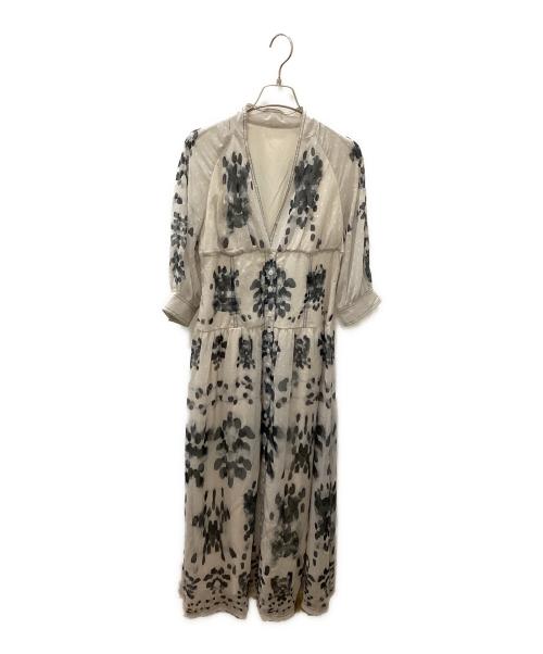 Ameri（アメリ）Ameri (アメリ) MEDI DECALCOMANIA CHIFFON ベージュ サイズ:Ｍの古着・服飾アイテム