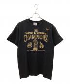 Fanaticsファナティクス）の古着「ドジャース ワールドシリーズ 2024 優勝記念 パレード Tシャツ ブラック」｜ブラック