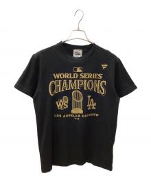 Fanatics（ファナティクス）の古着「ドジャース ワールドシリーズ 2024 優勝記念 パレード Tシャツ」｜ブラック