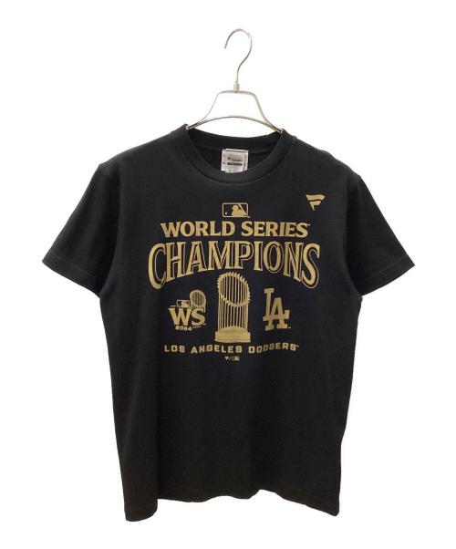 Fanatics（ファナティクス）Fanatics (ファナティクス) ドジャース ワールドシリーズ 2024 優勝記念 パレード Tシャツ ブラック サイズ:SMALL 未使用品の古着・服飾アイテム