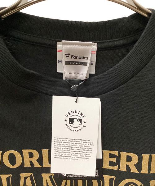 Fanatics（ファナティクス）Fanatics (ファナティクス) ドジャース ワールドシリーズ 2024 優勝記念 パレード Tシャツ ブラック サイズ:SMALL 未使用品の古着・服飾アイテム