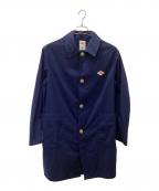 DANTONダントン）の古着「ナイロンタフタシングルコート」｜ネイビー