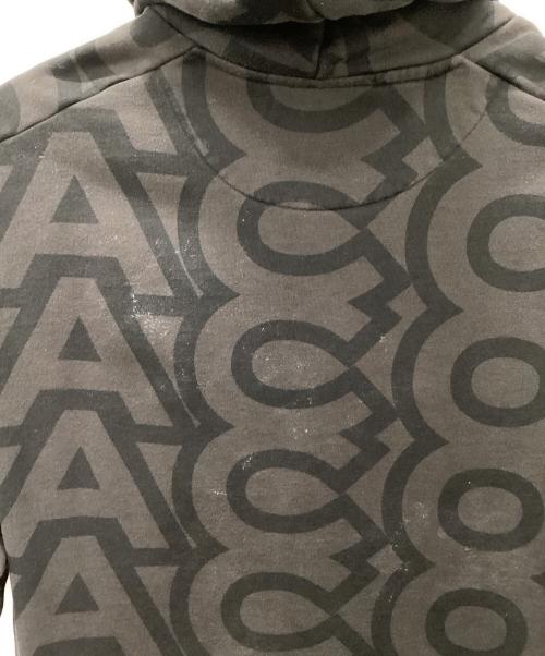 MARC JACOBS（マークジェイコブズ）MARC JACOBS (マークジェイコブス) MONOGRAM OVERSIZED HOODIE グレー サイズ:XSの古着・服飾アイテム