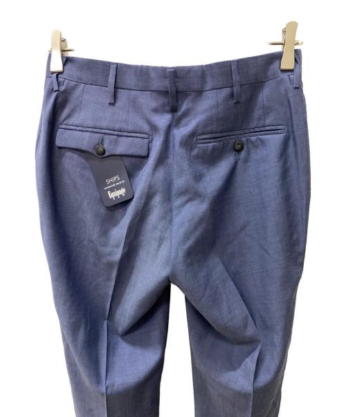 SHIPS（シップス）SHIPS (シップス) EQUIPAGE:ウールスラックス ネイビー サイズ:42の古着・服飾アイテム