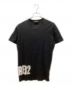 DSQUARED2ディースクエアード）の古着「D2 ロゴ T-SHIRT Dyed Long Cool Fit」｜ブラック