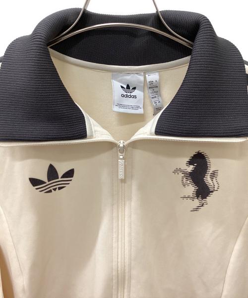adidas（アディダス）adidas (アディダス) トラックジャケット ベージュ×ブラック サイズ:Mの古着・服飾アイテム