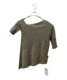 Ameri（アメリ）の古着「BUSTIER SET SURFACE CHANGE KNIT TOP」｜グレー