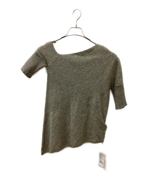 Ameri（アメリ）Ameri (アメリ) BUSTIER SET SURFACE CHANGE KNIT TOP グレー サイズ:Fの古着・服飾アイテム