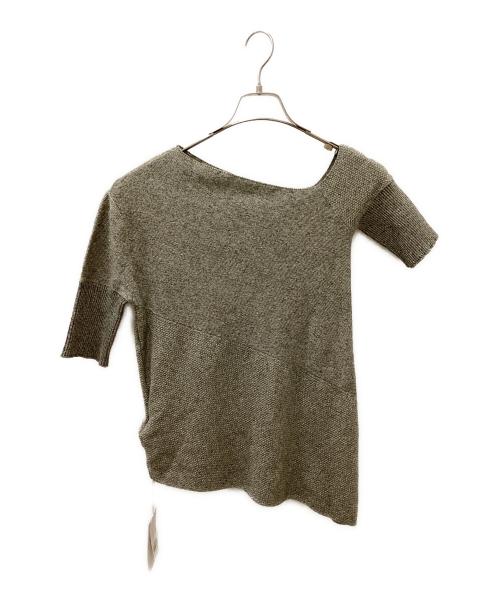 Ameri（アメリ）Ameri (アメリ) BUSTIER SET SURFACE CHANGE KNIT TOP グレー サイズ:Fの古着・服飾アイテム