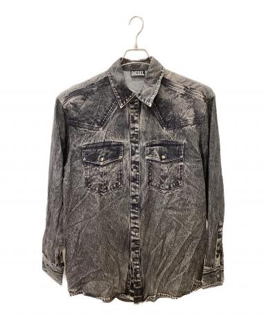 中古・古着通販】DIESEL (ディーゼル) 長袖シャツ グレー サイズ:46