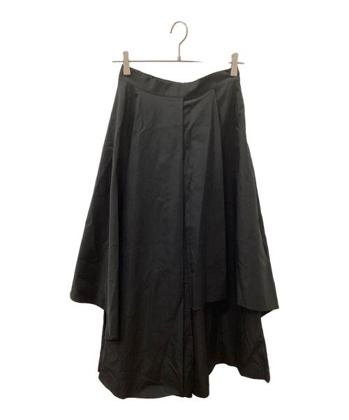 UN3D.（アンスリード）UN3D. (アンスリード) アシンメレイヤードパンツ デザインパンツ ブラック サイズ:38の古着・服飾アイテム