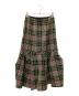 ENFOLD (エンフォルド) チェックデザインスカート ブラック×グリーン サイズ:36：20000円
