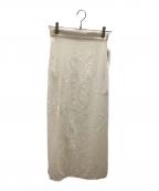 Ameri VINTAGEアメリヴィンテージ）の古着「ADELA SHEER SKIRT」｜ベージュ