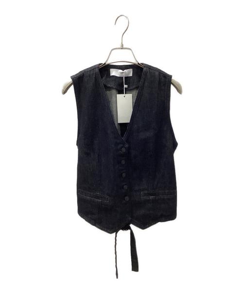 LONSLAN（ロンスラン）LONSLAN (ロンスラン) ノーカラー コンパクトベスト インディゴ サイズ:Mの古着・服飾アイテム