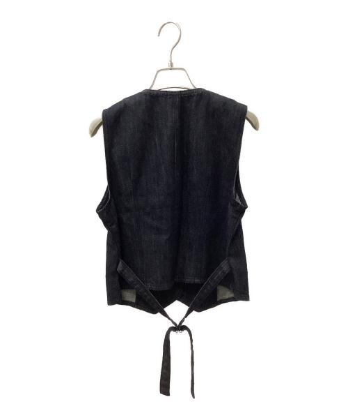LONSLAN（ロンスラン）LONSLAN (ロンスラン) ノーカラー コンパクトベスト インディゴ サイズ:Mの古着・服飾アイテム