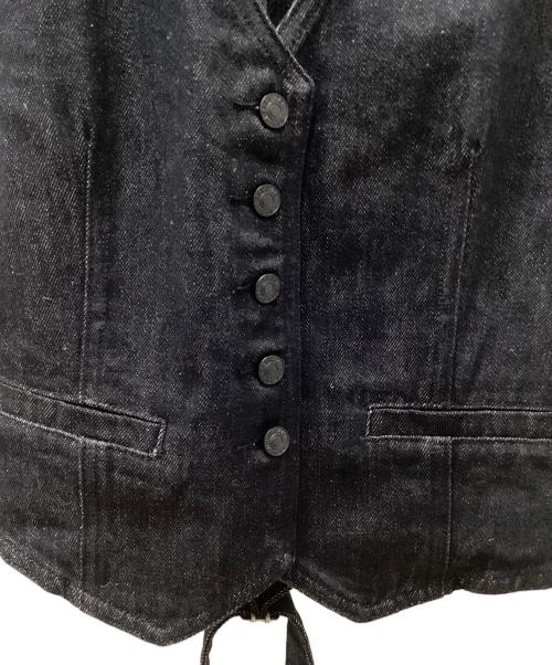 LONSLAN（ロンスラン）LONSLAN (ロンスラン) ノーカラー コンパクトベスト インディゴ サイズ:Mの古着・服飾アイテム