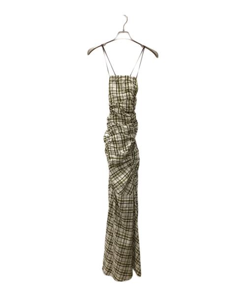 MAISON SPECIAL（メゾンスペシャル）MAISON SPECIAL (メゾンスペシャル) Checked Maxidresses ベージュ サイズ:38の古着・服飾アイテム