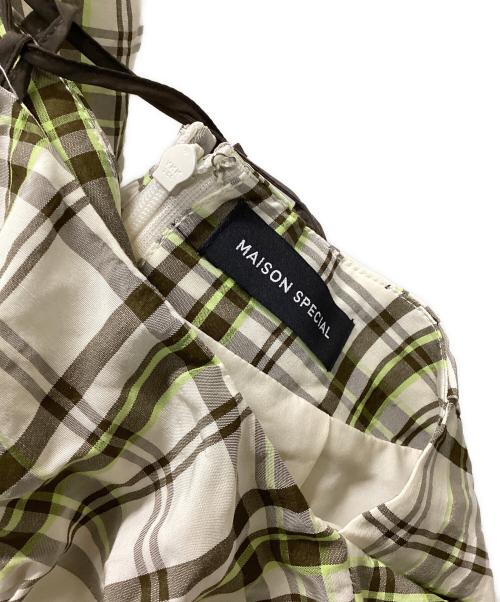 MAISON SPECIAL（メゾンスペシャル）MAISON SPECIAL (メゾンスペシャル) Checked Maxidresses ベージュ サイズ:38の古着・服飾アイテム