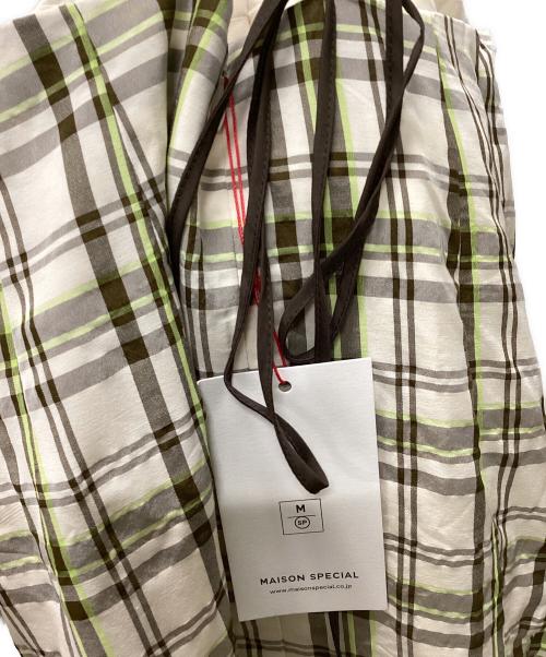 MAISON SPECIAL（メゾンスペシャル）MAISON SPECIAL (メゾンスペシャル) Checked Maxidresses ベージュ サイズ:38の古着・服飾アイテム