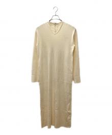 Ameri（アメリ）の古着「2WAY KEY NECK KNIT DRESS」｜アイボリー