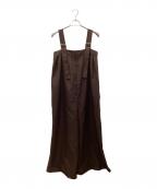 UN3D.アンスリード）の古着「ビッグパンツオールインワン」｜ブラウン