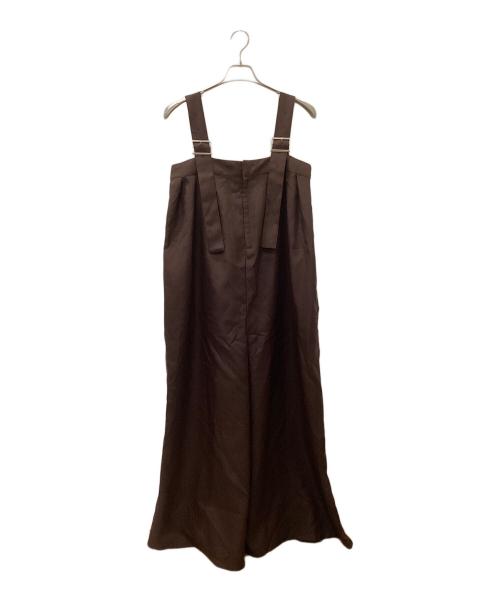 UN3D.（アンスリード）UN3D. (アンスリード) ビッグパンツオールインワン ブラウン サイズ:38の古着・服飾アイテム