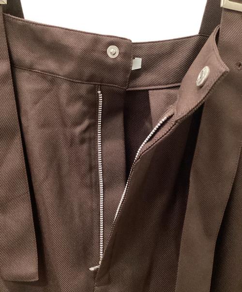 UN3D.（アンスリード）UN3D. (アンスリード) ビッグパンツオールインワン ブラウン サイズ:38の古着・服飾アイテム