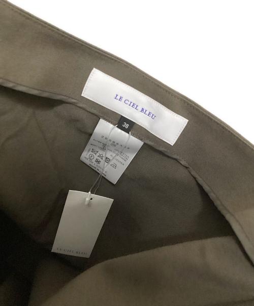 LE CIEL BLEU（ルシェルブルー）LE CIEL BLEU (ルシェルブルー) 半袖ワンピース オリーブ サイズ:38の古着・服飾アイテム