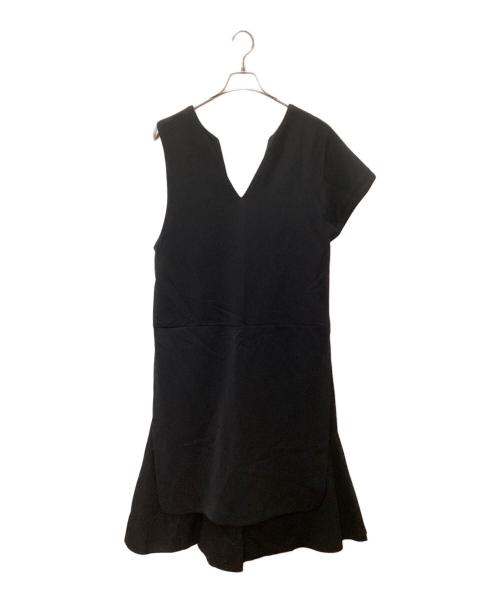 ENFOLD（エンフォルド）ENFOLD (エンフォルド) ストレッチダブルクロスロングベスト ブラック サイズ:36の古着・服飾アイテム