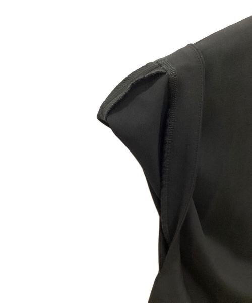 ENFOLD（エンフォルド）ENFOLD (エンフォルド) ストレッチダブルクロスロングベスト ブラック サイズ:36の古着・服飾アイテム