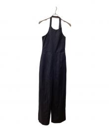 MAISON SPECIAL（メゾンスペシャル）の古着「American Sleeve Stripe Jumpsuit」｜ネイビー