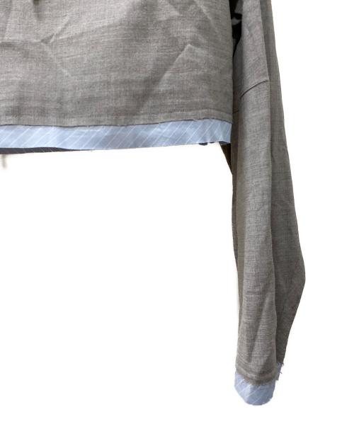MAISON SPECIAL（メゾンスペシャル）MAISON SPECIAL (メゾンスペシャル) Hoodie Tailored Tops グレー サイズ:Freeの古着・服飾アイテム