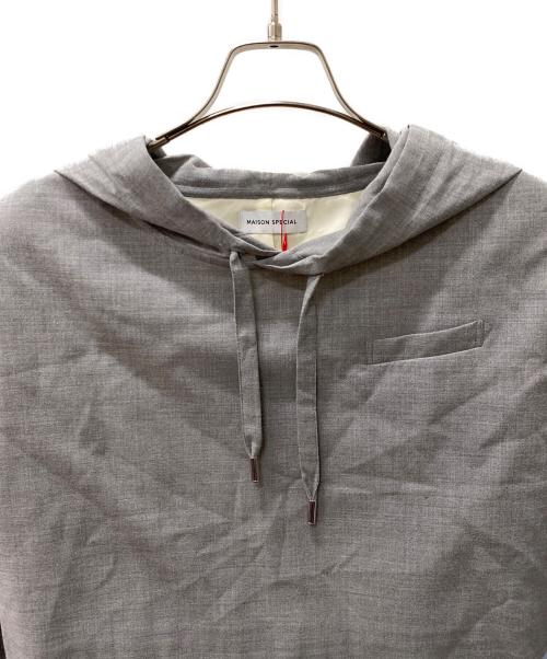 MAISON SPECIAL（メゾンスペシャル）MAISON SPECIAL (メゾンスペシャル) Hoodie Tailored Tops グレー サイズ:Freeの古着・服飾アイテム