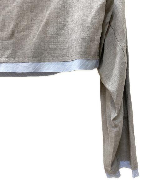 MAISON SPECIAL（メゾンスペシャル）MAISON SPECIAL (メゾンスペシャル) Hoodie Tailored Tops グレー サイズ:Freeの古着・服飾アイテム