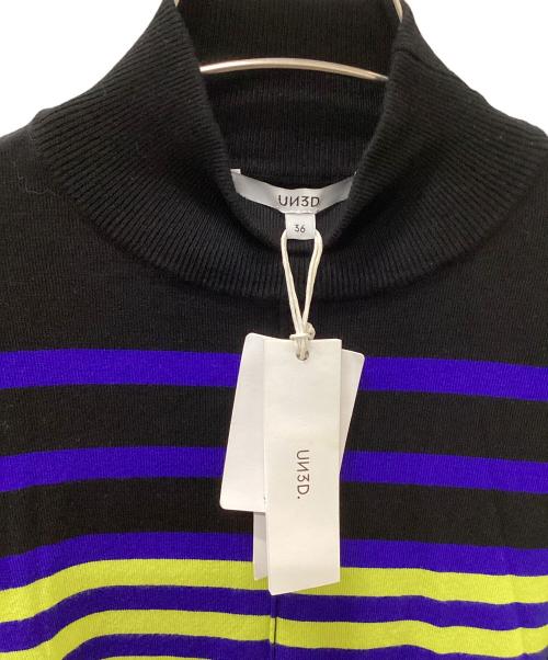 UN3D.（アンスリード）UN3D. (アンスリード) MULTI BORDER TURTLE KT ブラック サイズ:36の古着・服飾アイテム