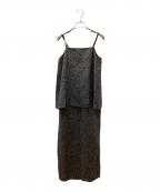 willfullyウィルフリー）の古着「camisole layered cup in mix tweed OP」｜グレー