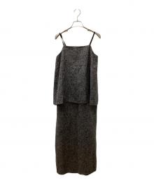willfully（ウィルフリー）の古着「camisole layered cup in mix tweed OP」｜グレー