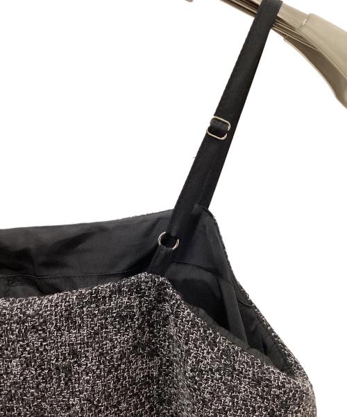 willfully（ウィルフリー）willfully (ウィルフリー) camisole layered cup in mix tweed OP グレー サイズ:Freeの古着・服飾アイテム