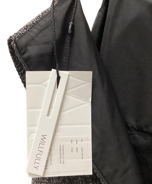 willfully（ウィルフリー）willfully (ウィルフリー) camisole layered cup in mix tweed OP グレー サイズ:Freeの古着・服飾アイテム