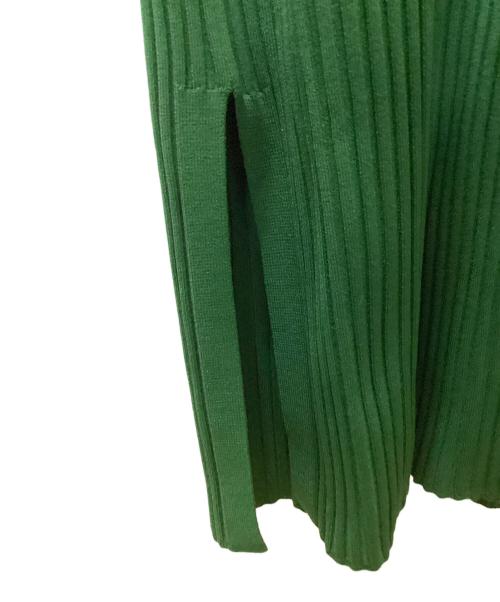 UN3D.（アンスリード）UN3D. (アンスリード) ニットワンピース ブルー×グリーン サイズ:36の古着・服飾アイテム