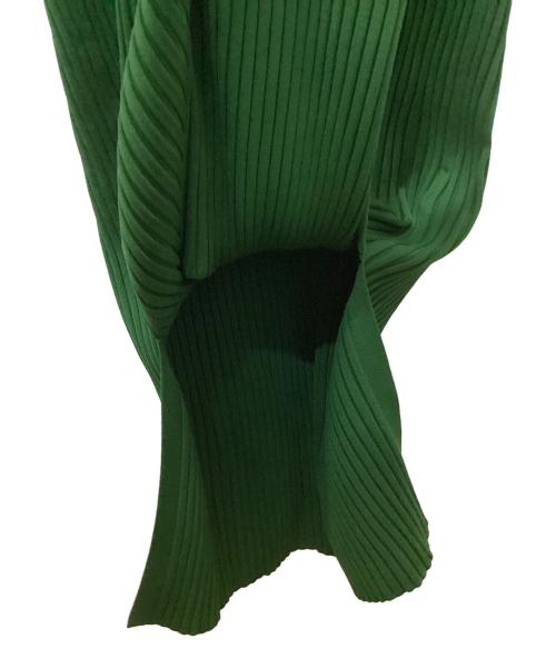 UN3D.（アンスリード）UN3D. (アンスリード) ニットワンピース ブルー×グリーン サイズ:36の古着・服飾アイテム