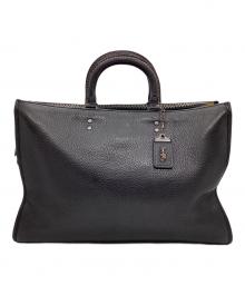 COACH（コーチ）の古着「ローグ ブリーフ・リジェネラティブ レザー」｜ブラック