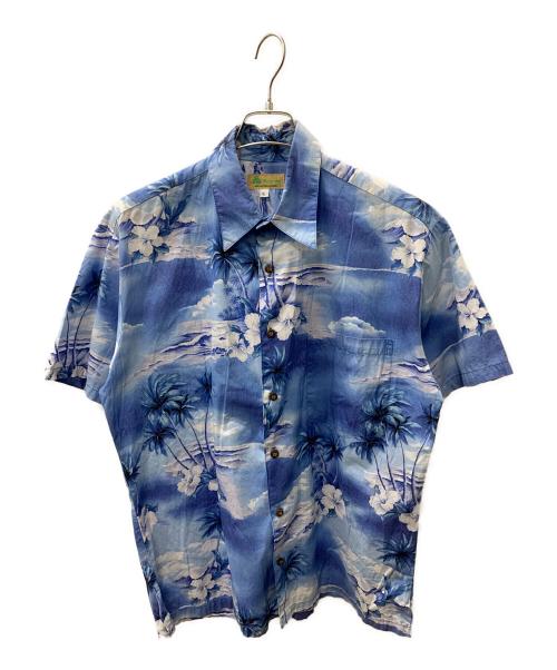 Hawaiian Tops（ハワイアントップス）hawaiian tops (ハワイアントップス) アロハシャツ ブルー サイズ:Lの古着・服飾アイテム
