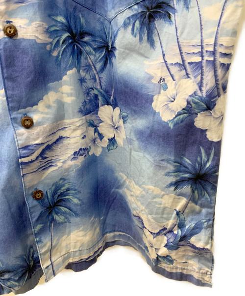 Hawaiian Tops（ハワイアントップス）hawaiian tops (ハワイアントップス) アロハシャツ ブルー サイズ:Lの古着・服飾アイテム
