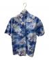 中古・古着 hawaiian tops (ハワイアントップス) アロハシャツ ブルー サイズ:L：4000円